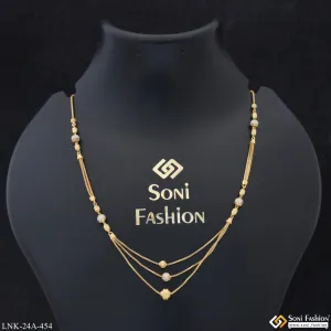 1 Gram Gold Plated Best Quality Funky Design Necklace for Ladies - Style A454