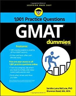 1,001 GMAT Practice Questions For Dummies