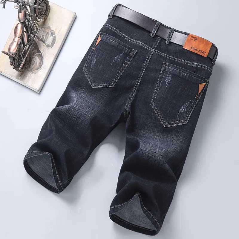 6 Model Classic Style Men's Slim Denim shorts Summer New Business Fashion Thin Stretch Short Casual Pants Male