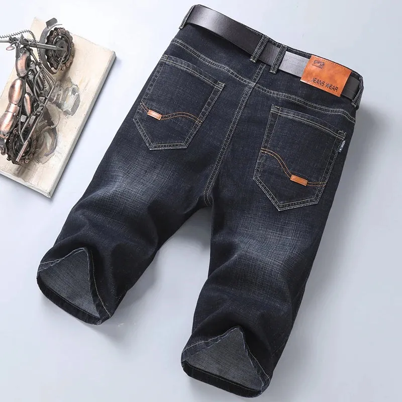 6 Model Classic Style Men's Slim Denim shorts Summer New Business Fashion Thin Stretch Short Casual Pants Male