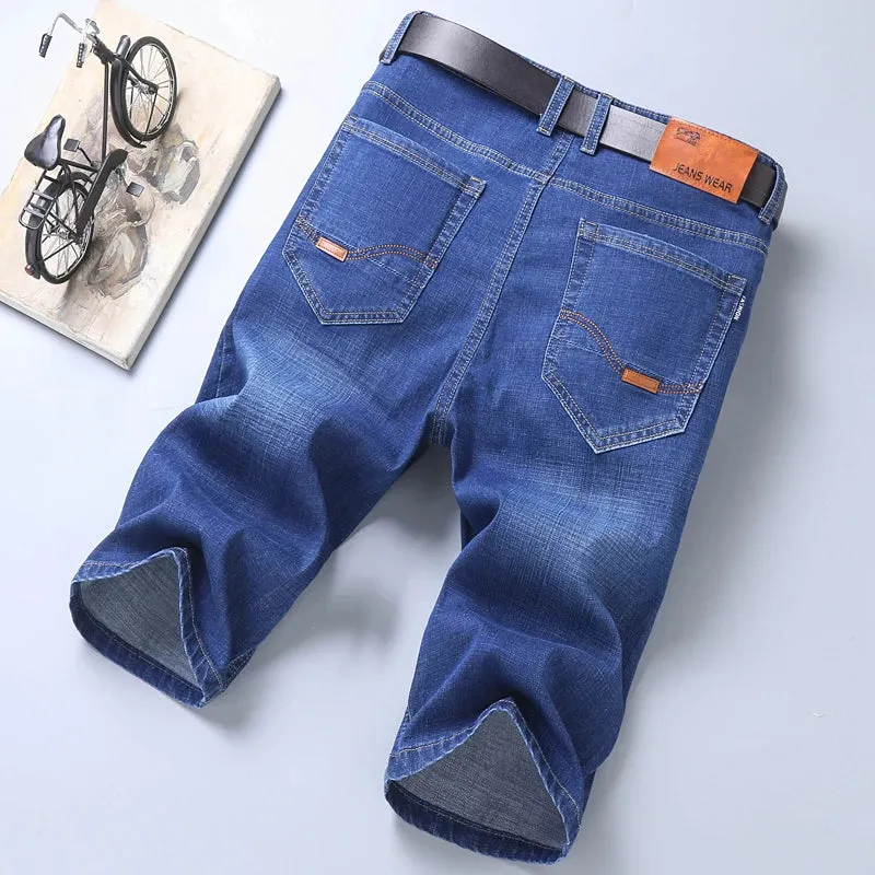 6 Model Classic Style Men's Slim Denim shorts Summer New Business Fashion Thin Stretch Short Casual Pants Male