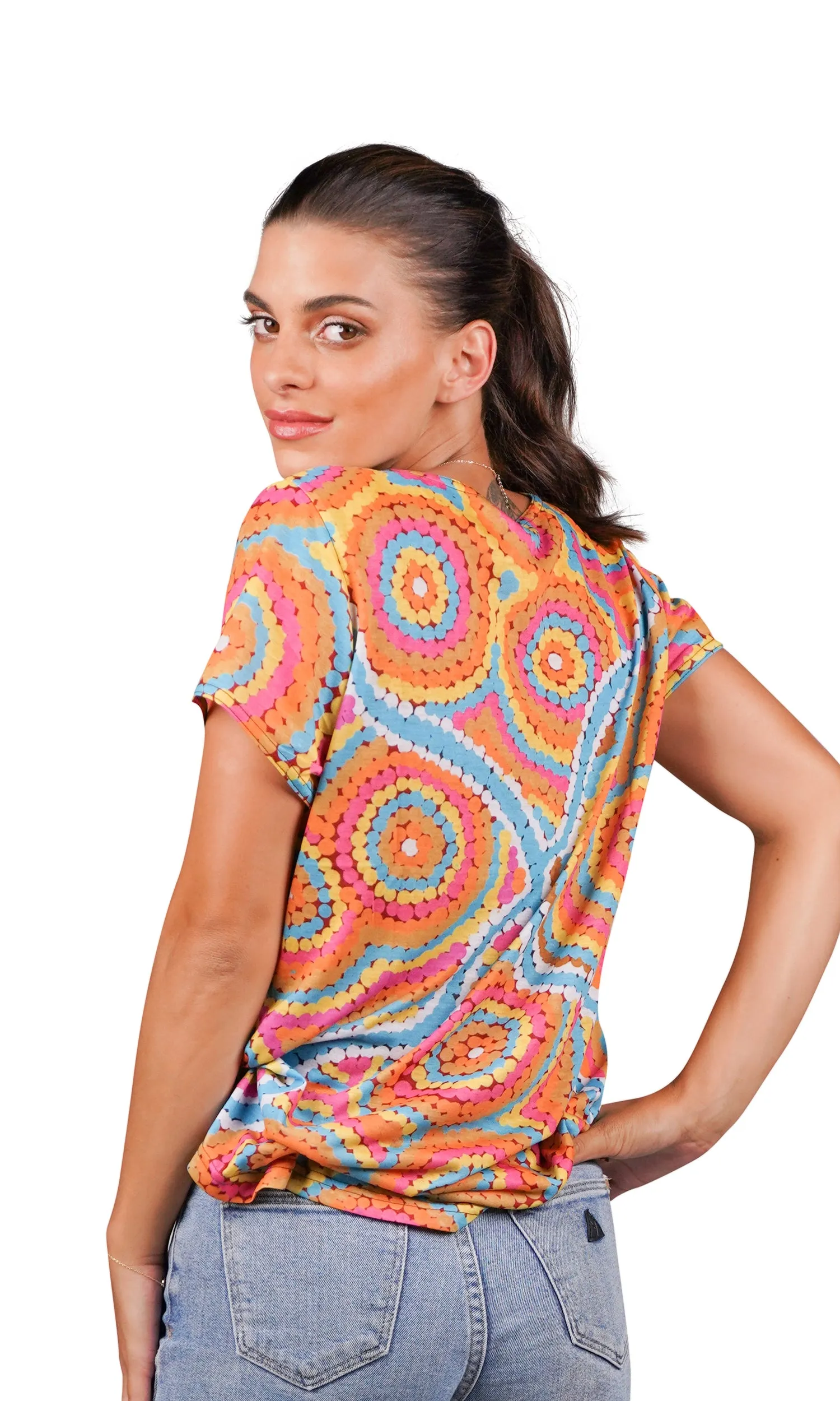 Aboriginal Art Fashion Top Nguru Yurntuma-Wana