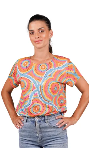 Aboriginal Art Fashion Top Nguru Yurntuma-Wana