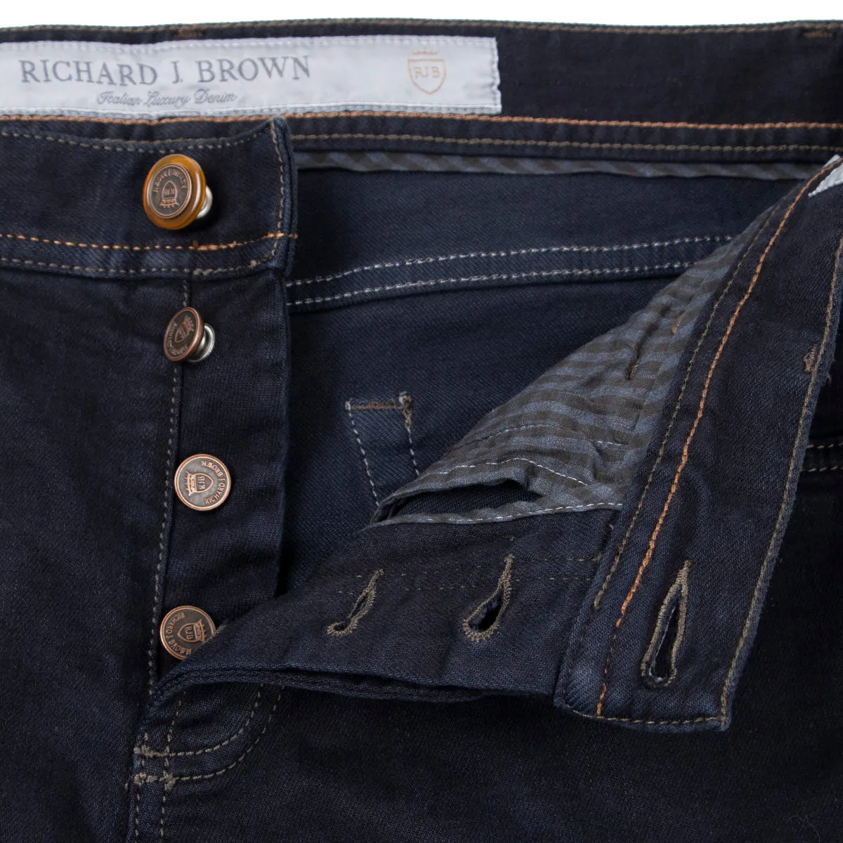 Dark Navy Denim 'Tokyo' Slim Fit Jeans