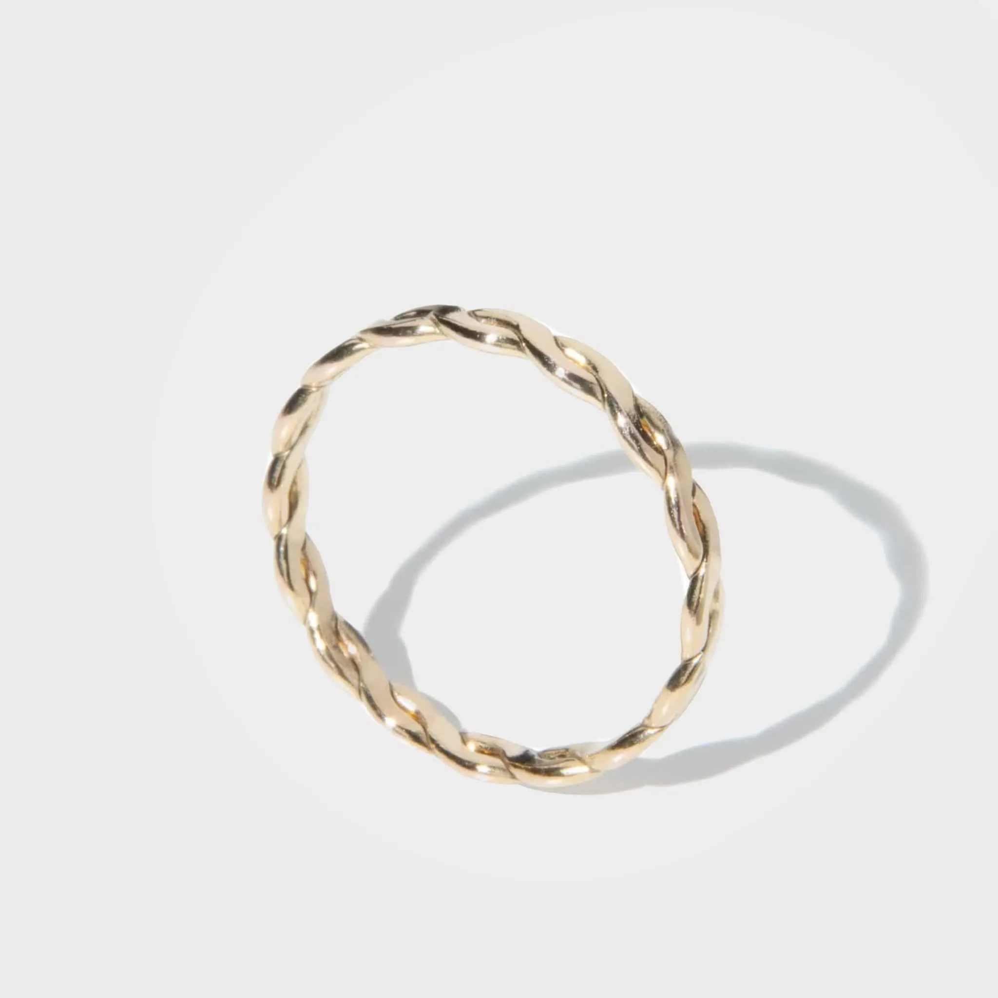 Delicate Braided Ring, Eternity - Gold | By Lunar James