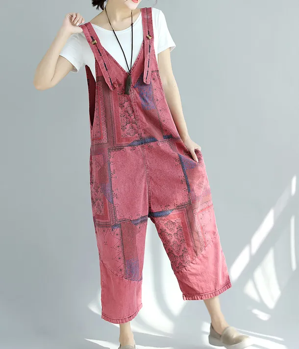 Denim Casual Spring Denim Overall Loose Short Women Jumpsuits QYCQ05114