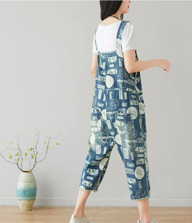 Denim Casual Spring Denim Overall Women Jumpsuits QY25