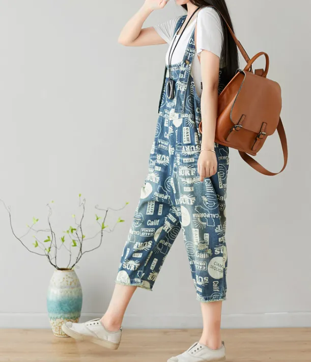 Denim Casual Spring Denim Overall Women Jumpsuits QY25