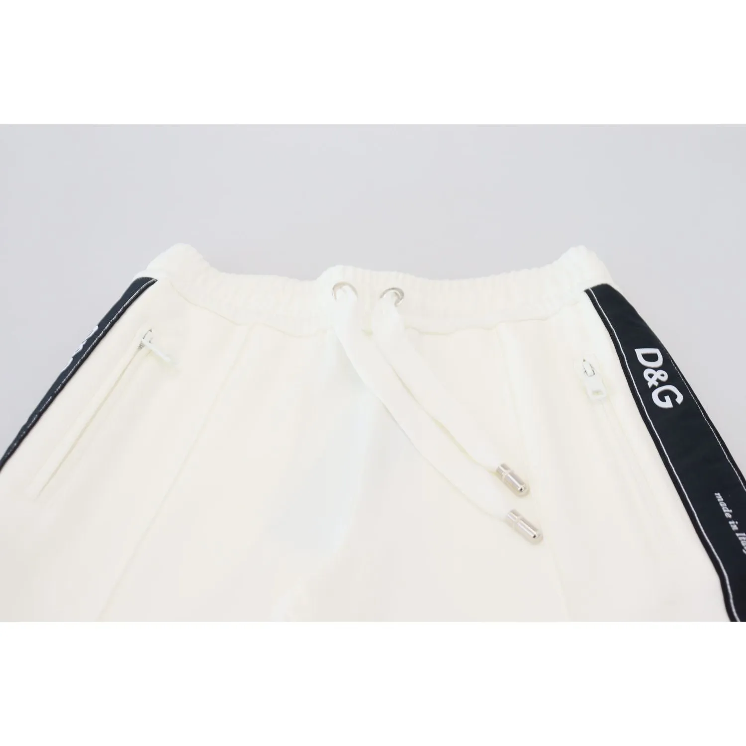 Dolce & Gabbana Chic White Jogger Pants for Elevated Comfort