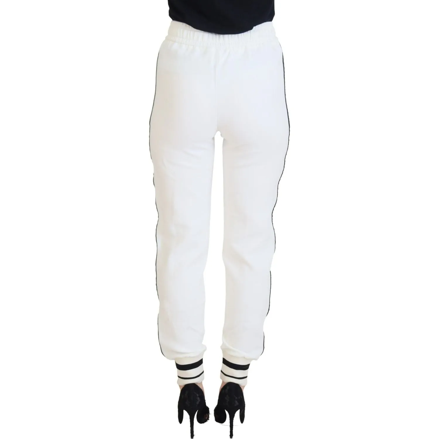 Dolce & Gabbana Chic White Jogger Pants for Elevated Comfort