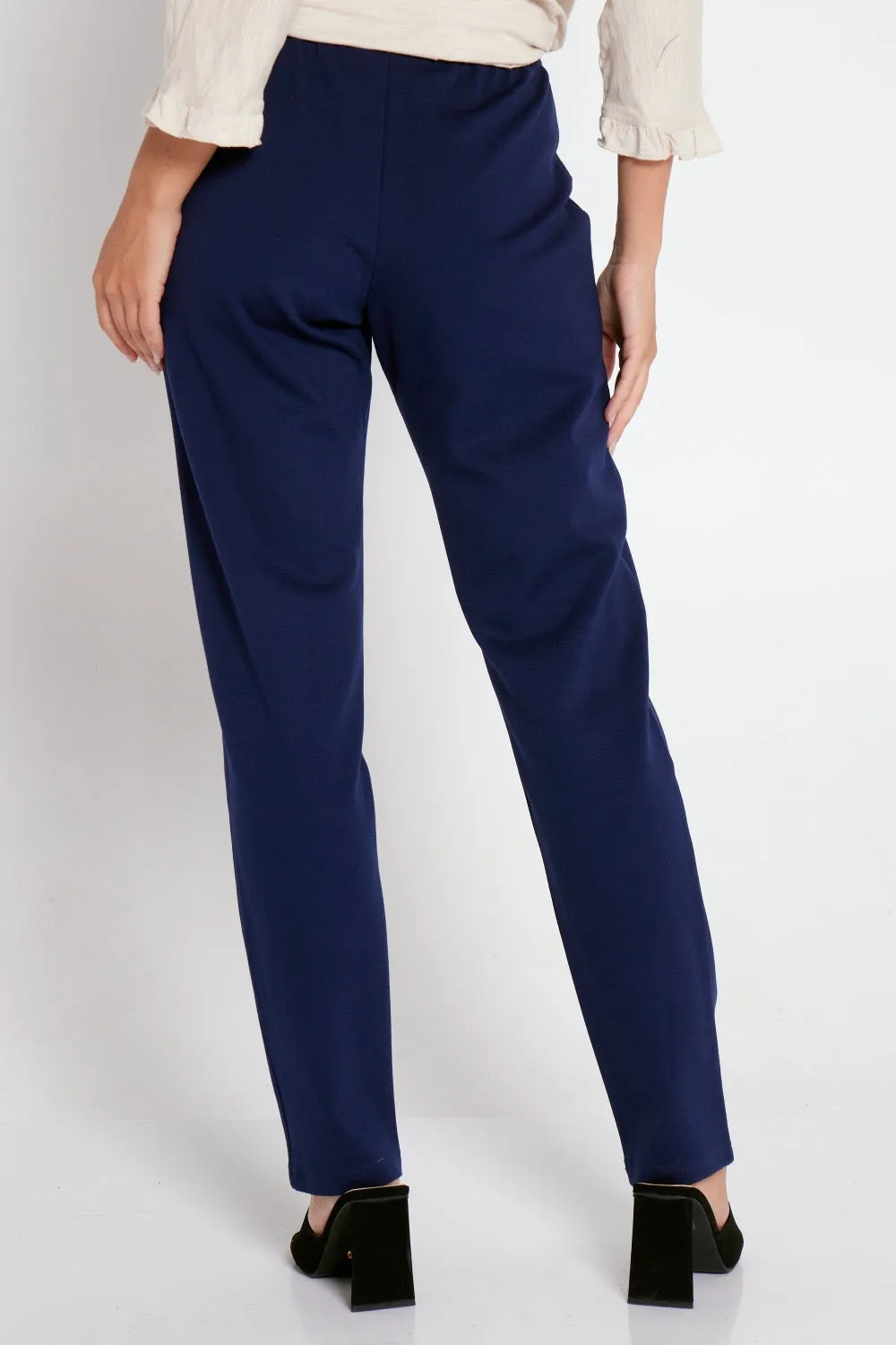 Gianna Ponte Pants - Navy