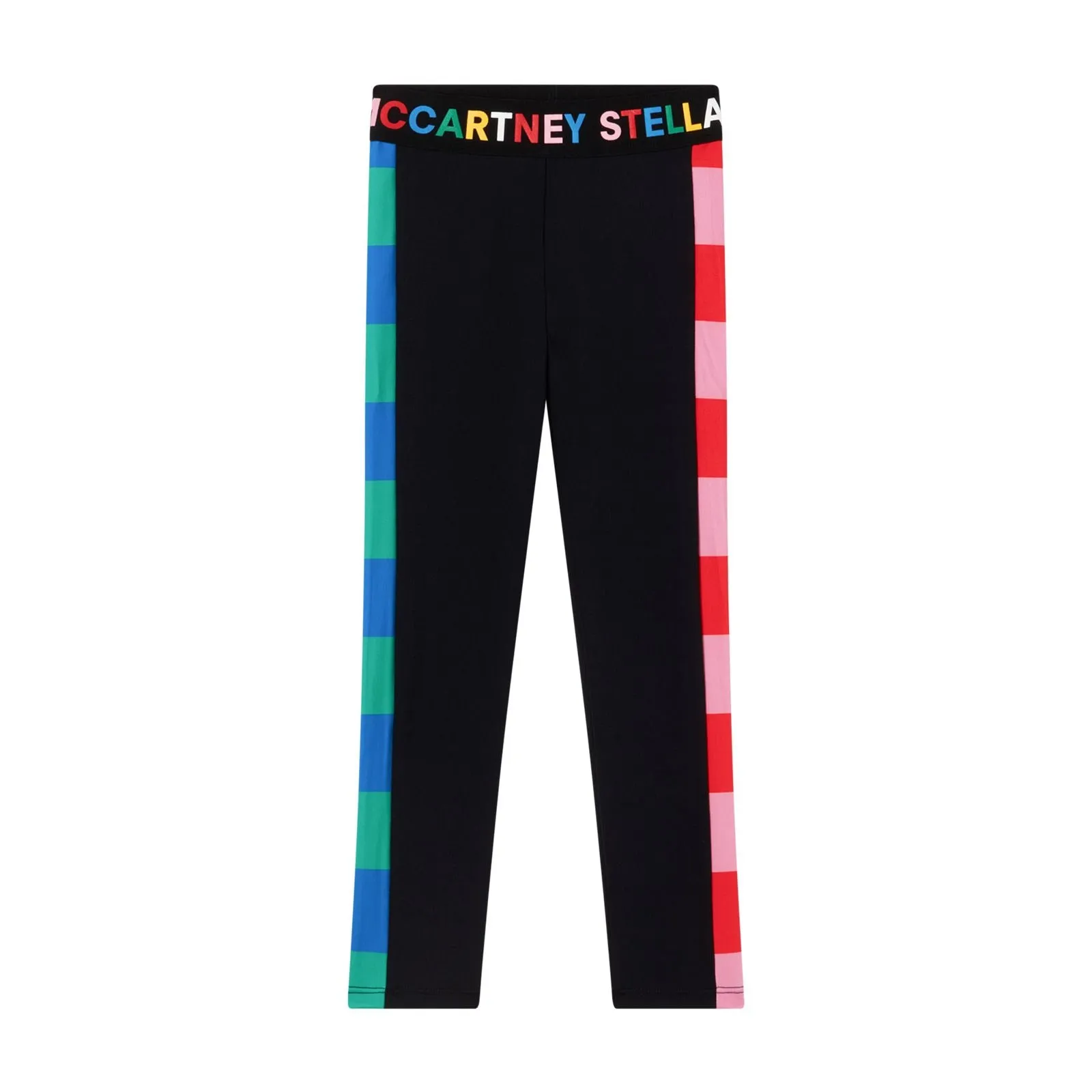 Leggings With Logo Elastic & Side Stripes