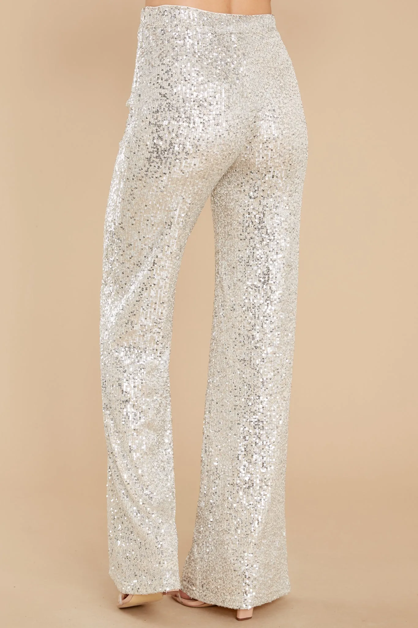 Like A Star Silver Sequin Pants