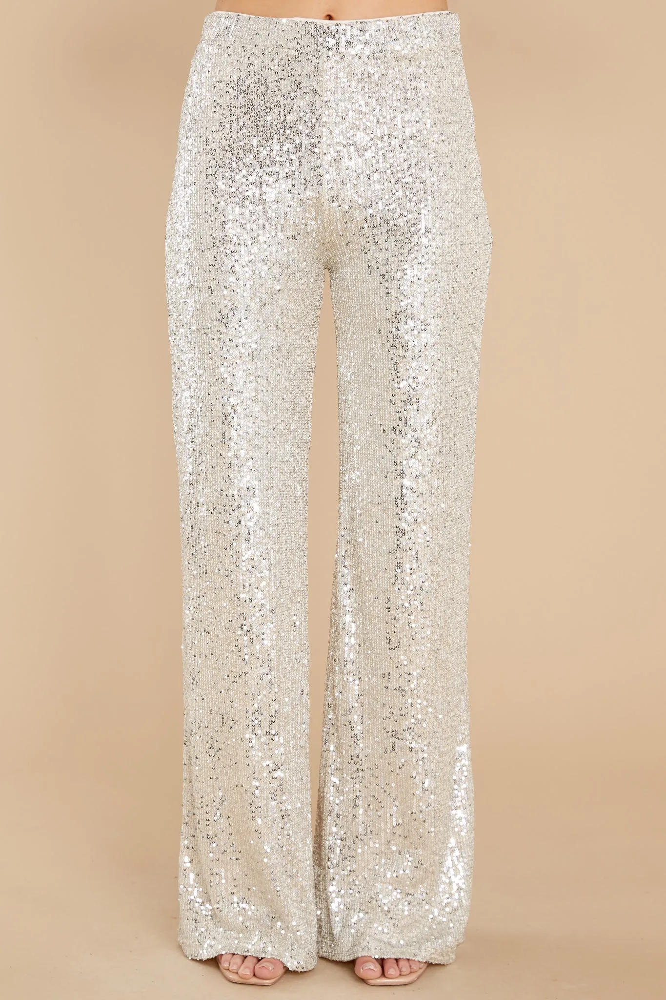 Like A Star Silver Sequin Pants