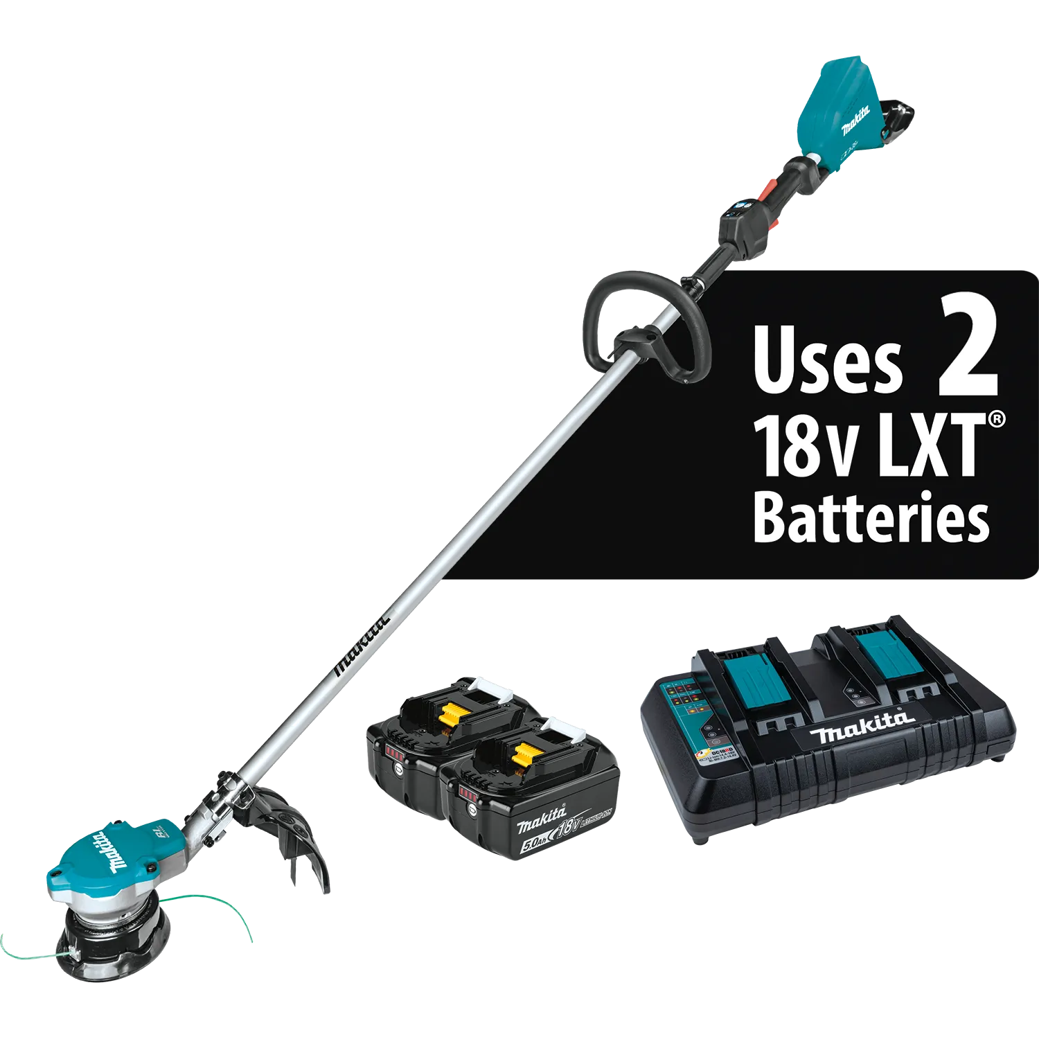 Makita XRU15PT 36V (18V x 2) LXT Brushless String Trimmer Kit