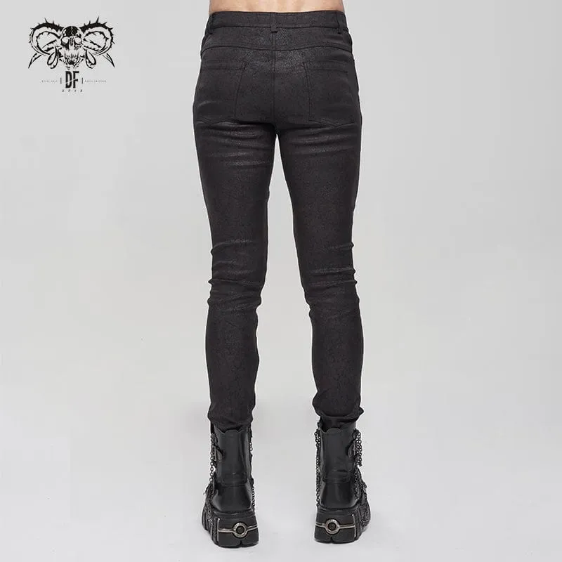 Men's Gothic Slim Fitted Metal Star Pants