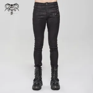 Men's Gothic Slim Fitted Metal Star Pants