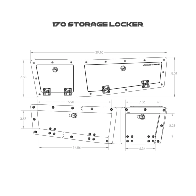 Owl Vans Sprinter Rear Storage Lockers 170"