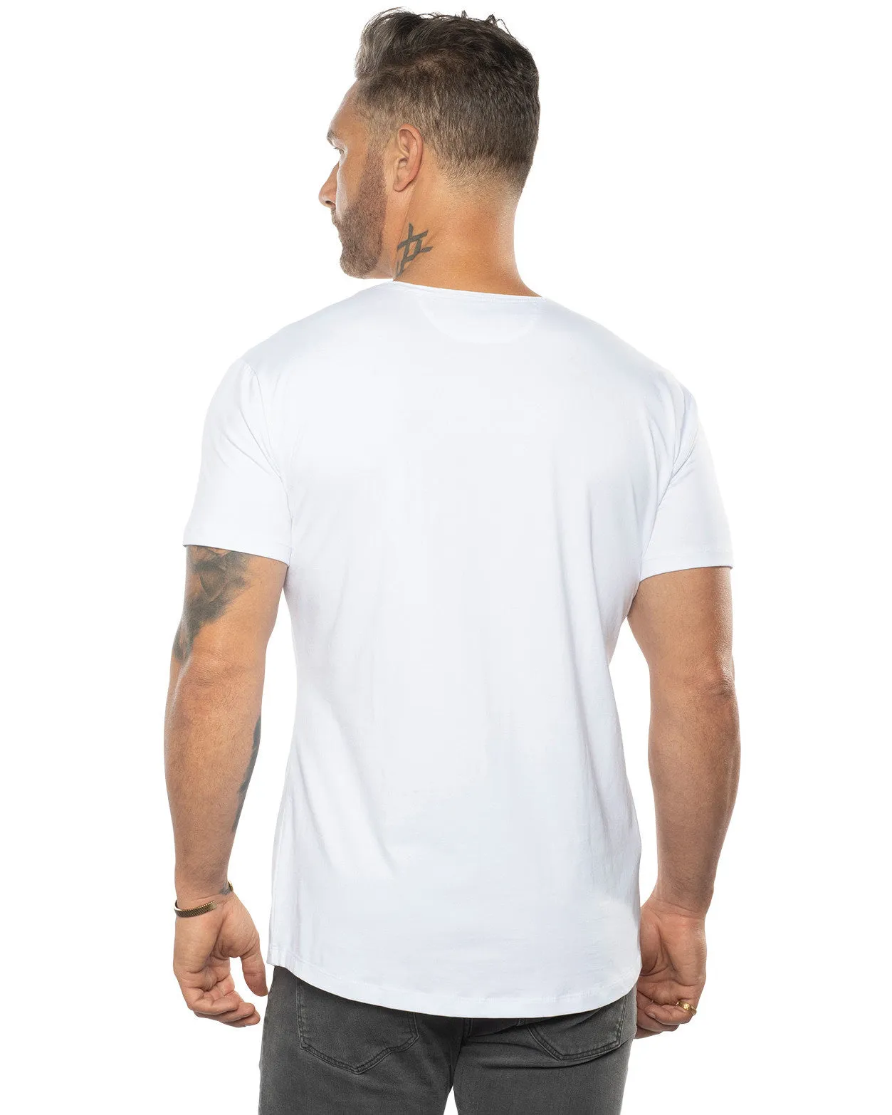 Silas Raw Neck Slim Fit Tee [Restock Est Jan 2025]