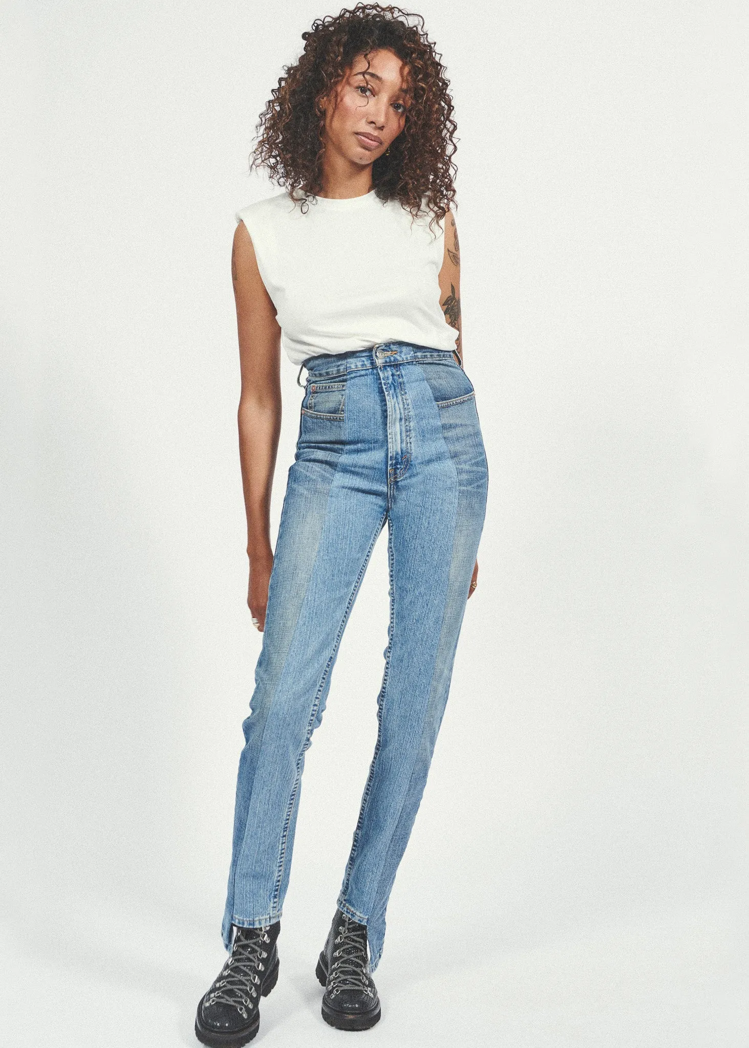 Straight Leg Jean Mid Blue