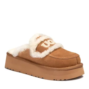 UGG Chloe Fluffy Platform Scuff