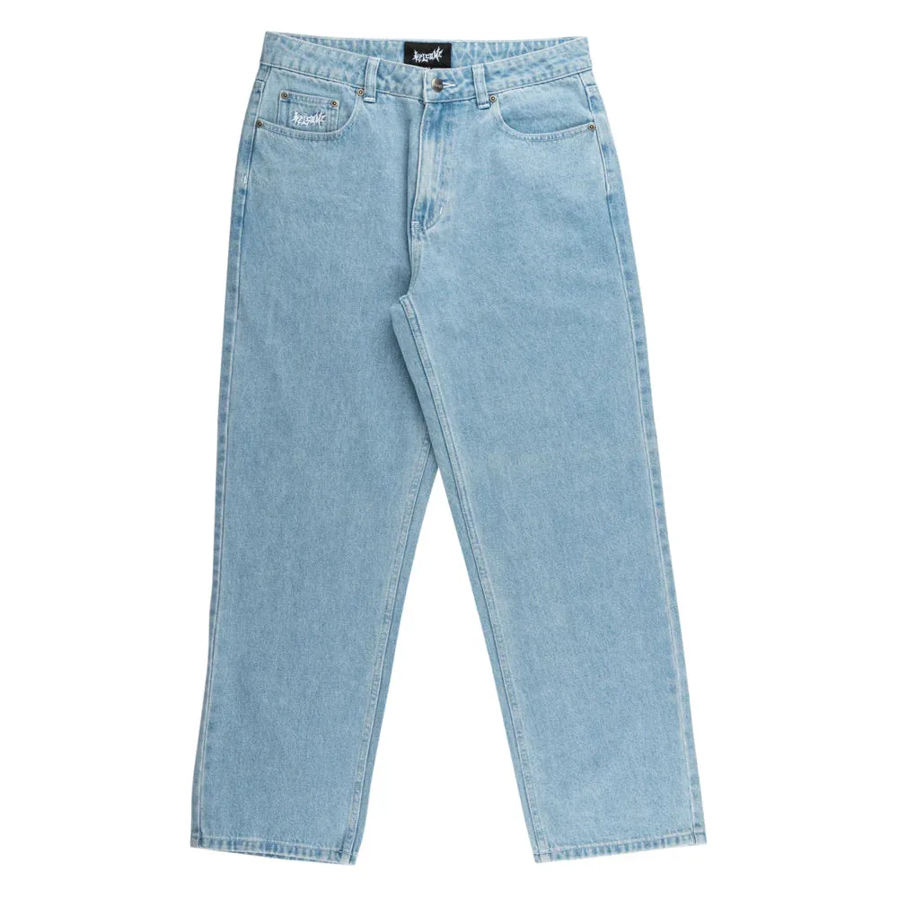 Welcome Immortal Loose Straight Denim - Washed Blue